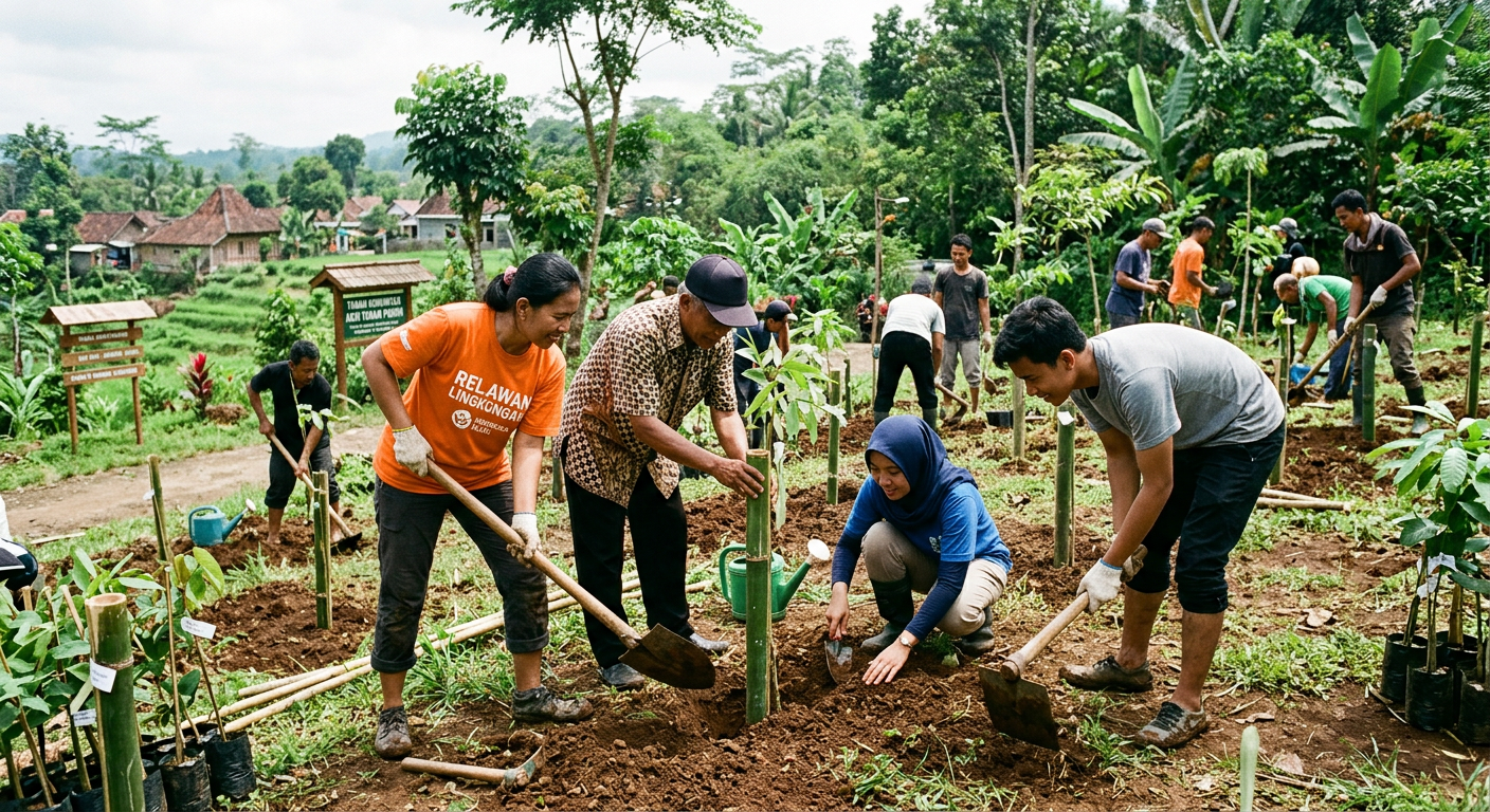 LIVESGP TERBARU Hijau - Program lingkungan seperti gotong royong dan penanaman pohon.